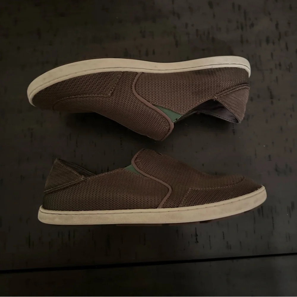 Olukai Men’s Nohea Mesh Brown Slip On Shoes